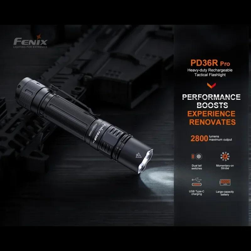Fenix  Ƽ   , 2800  ̳ʽ SFT70 LED, 5000mAh ͸ , PD36R PRO